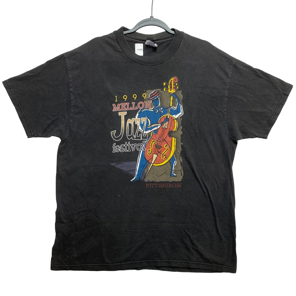 1999 Mellon Jazz Festival Pittsburgh T-Shirt Mens XL Black Graphic Tee